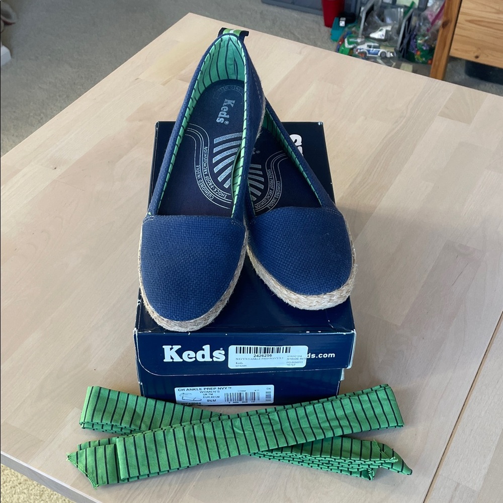 Keds Champion “Ankle Prep” Espadrille Slip-On Sneaker sz 9.5